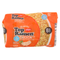 Nissin Chicken Flavor Ramen Noodle Soup - 3 Ounce - 6 Count