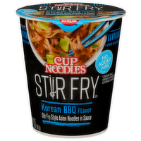 Nissin Cup Noodles Korean BBQ Flavor Stir Fry Style Asian In Sauce - 2.89 Ounce