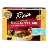 Reese Large Smoked Oysters - 3.7 Ounce