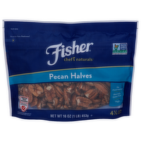 Fisher Chef's Naturals Pecan Halves - 16 Ounce