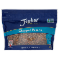 Fisher Chopped Chef's Naturals Pecans - 16 Ounce