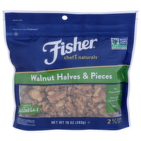 Fisher Chef's Naturals Walnut Halves & Pieces - 10 Ounce