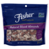 Fisher Chef's Naturals Natural Sliced Almonds - 10 Ounce