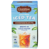 Celestial Seasonings 6/18 Cold Brew Unsweetened Tea - 0.067 Ounce - 18 Count