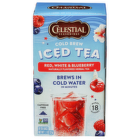 Celestial Seasonings Red, White & Blueberry Cold Brew Iced Tea Bags - 0.061 Ounce - 18 Count