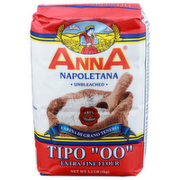 Anna Unbleached Tipo Oo Extra Fine Flour - 2.2 Pound