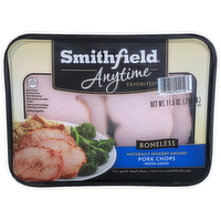 Smithfield Naturally Hickory Smoked Boneless Anytime Favorite Pork Chops - 11.5 Ounce