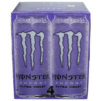 Monster Ultra Violet Energy Drink - 16 Fluid Ounce - 4 Count