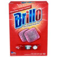 Brillo Steel Wool Soap Pads - 10 Count
