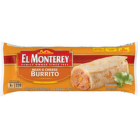 El Monterey Bean & Cheese Burrito , Single Serve Frozen - 4 Ounce