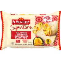 El Monterey Egg Cheese & Applewood Smoked Bacon Breakfast Burrito - 4.5 Ounce - 8 Count