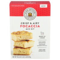 KING ARTHUR Focaccia Mix Kit Ca - 18.4 Ounce