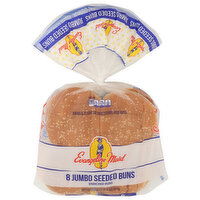 EVANGELINE MAID Jumbo Seeded Hamburger Buns - 2.5 Ounce - 8 Count