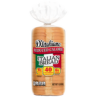 D'Italiano Reduced Calorie Italian Bread, , White Bag - 16 Ounce
