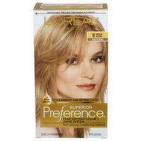 L'oreal Paris With Shine Serum 8 Medium Blonde Natural Superior Preference - 1 Count