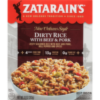 Zatarain's Frozen Dirty Rice With Beef And Pork - 0.63 Pound