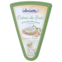ALOUETTE Garlic & Herbs Creme De Brie - 5 Ounce
