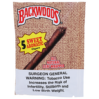 Backwoods Sweet Aromatic Leaf Wrapper Cigars - 5 Count