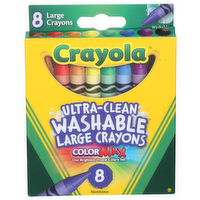Crayola Color Max Ultra-Clean Washable Large Crayons - 8 Count