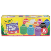Crayola Classic Washable Project Paint - 2 Fluid Ounce - 10 Count
