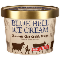 Blue Bell Chocolate Chip Cookie Dough Ice Cream - 64 Fluid Ounce