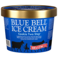 Blue Bell Cookie Two Step Ice Cream - 64 Fluid Ounce
