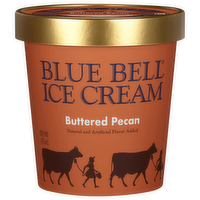 Blue Bell Buttered Pecan Ice Cream - 16 Fluid Ounce