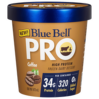 Blue Bell Pro Coffee High Protein Frozen Dairy Dessert - 16 Fluid Ounce