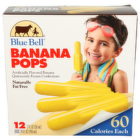 Blue Bell Banana Pops - 2 Fluid Ounce - 12 Count