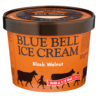 Blue Bell Ice Cream Black Walnut - Half Gallon