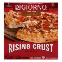 DiGiorno Frozen Pizza, Rising Crust Three Meat - 27.1 Ounce