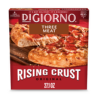 DiGiorno Frozen Pizza, Rising Crust Three Meat - 27.1 Ounce