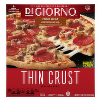 DiGiorno Frozen Pizza, Four Meat Thin Crust - 17.9 Ounce