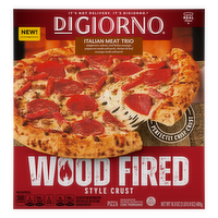 DiGiorno Italian Meat Trio Pizza, Wood Fired Style Crust, Frozen Pizza - 16.9 Ounce