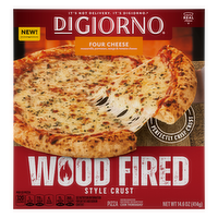 DiGiorno Four Cheese Pizza, Wood Fired Style Crust, Frozen Pizza - 14.6 Ounce