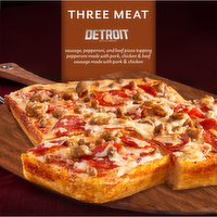 DiGiorno Detroit Style Crust Three Meat Pizza Frozen - 1.39 Pound