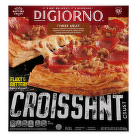 DiGiorno Frozen Pizza, Three Meat Croissant Crust - 23.5 Ounce