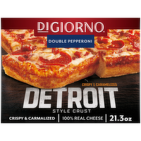 DiGiorno Detroit Style Crust Double Pepperoni Pizza Frozen - 1.33 Pound