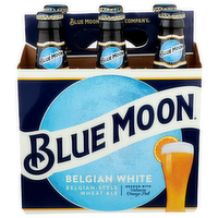Blue Moon Belgian White Wheat Ale - 12 Fluid Ounce - 6 Count