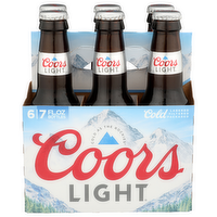 Coors Light Cold Beer - 7 Fluid Ounce - 6 Count