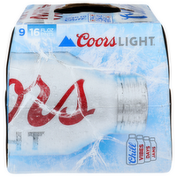 Coors Light Beer - 16 Fluid Ounce - 9 Count