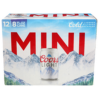 Coors Light Mini Beer - 8 Fluid Ounce - 12 Count