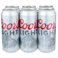 Coors Light Beer - 16 Fluid Ounce - 6 Count