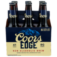 Coors Edge Non Alcoholic Brew - 12 Fluid Ounce - 6 Count