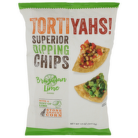 TORTIYAHS! Brazilian Lime Superior Dipping Chips - 12 Ounce