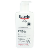 Eucerin Baby Wash & Shampoo - 13.5 Fluid Ounce