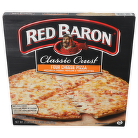 Red Baron Mozzarella, Cheddar, Provolone & Parmesan Cheeses Classic Crust Four Cheese Pizza - 21.06 Ounce