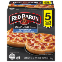 Red BARON® Pepperoni 5pk Deep Dish Singles - 30.5 Ounce