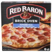 Red Baron Brick Oven Crust Pork, Chicken And Beef Pepperoni Pizza - 17.89 Ounce