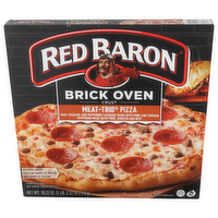 Red Baron Brick Oven Crust Meat-Trio Pizza - 18.22 Ounce
